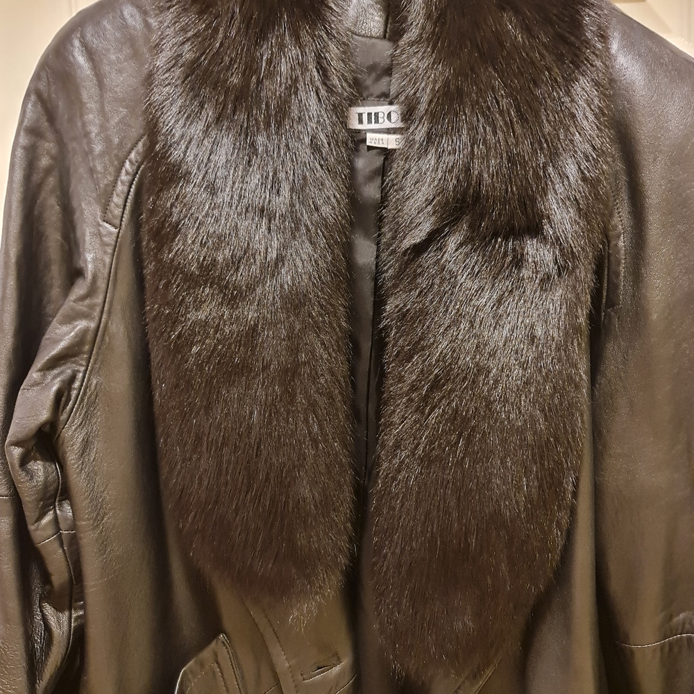 Women's leather jacket